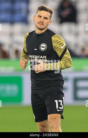 Pascal Groß #13 de Brighton & Hove Albion pendant l'échauffement avant le match Banque D'Images