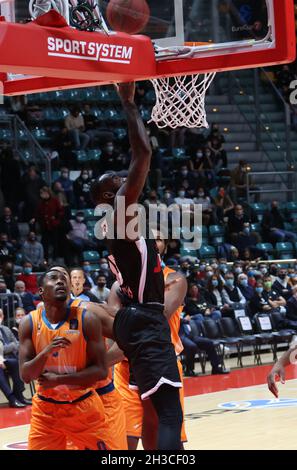 Jakarr Sampson (Segafredo Virtus Bologna) pendant le tournoi Eurocup match Segafredo Virtus vs Bologna.Ratiopharm Ulm au palais sportif de Paladozza - Bologne, 27 octobre 2021 Banque D'Images