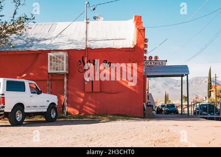 Gay 90's, le seul bar de la ville frontalière américaine de Naco, Arizona Banque D'Images