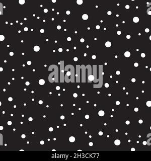 Arrière-plan sans couture avec motif de chute de neige de Noël Illustration de Vecteur