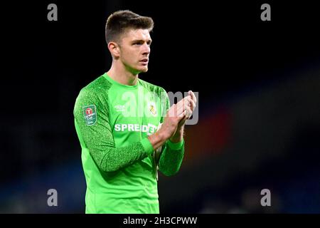 Nick Pope, gardien de but de Burnley, lors du match de la coupe EFL, actuellement connue sous le nom de Carabao Cup, entre Burnley et Tottenham Hotspur à Turf Moor, Burnley, Royaume-Uni.Date de la photo: Jeudi 28 octobre 2021.Le crédit photo devrait se lire: Anthony Devlin Banque D'Images