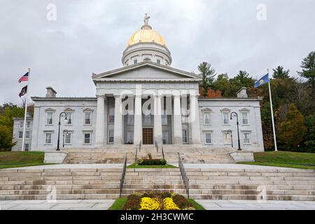 bâtiment néoclassique du capitole de l'état du vermont à montpelier Banque D'Images