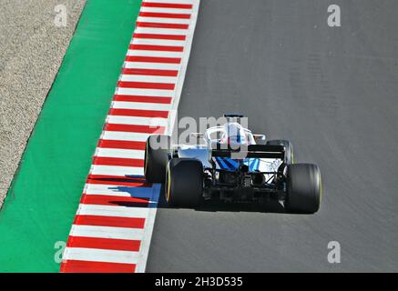 Sergueï Sirotkin-Williams dans l'entraînement pré-saison du circuit Barcelone Catalunya, 2018, Espagne Banque D'Images