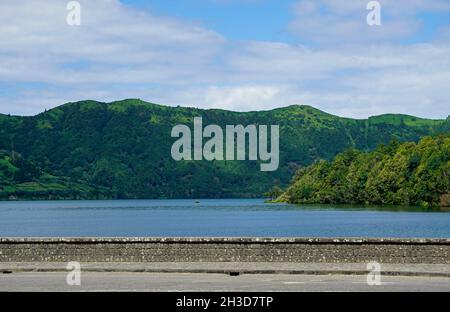 lac de sete cidade sur les îles des açores sao miguel Banque D'Images