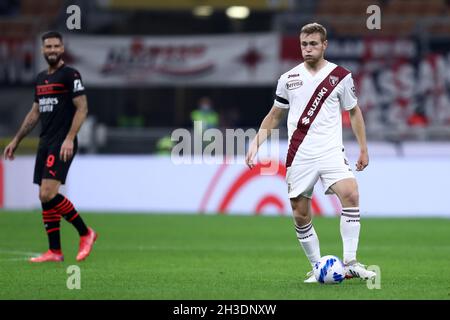 Tommaso Pobega de Torino FC en action pendant la série Un match entre AC Milan et Torino FC. Banque D'Images