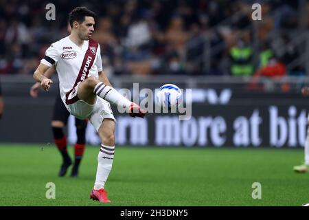 Josip Brekalo du Torino FC en action pendant la série Un match entre l'AC Milan et le Torino FC. Banque D'Images