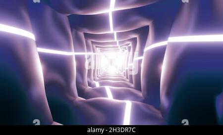 Bandes lumineuses sur les illustrations 3d en qualité 4k UHD Banque D'Images