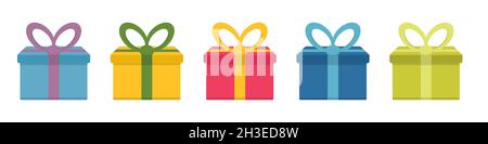 Symbole d'icône cadeau conception simple Illustration de Vecteur