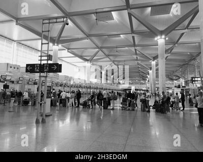 Terminal 3, aéroport de Malaga, Espagne. Banque D'Images