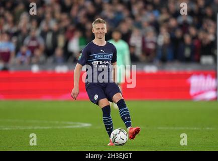 Londres, Royaume-Uni.27 octobre 2021. Lors du match de la Carabao Cup entre West Ham United et Manchester City au parc olympique, Londres, Angleterre, le 27 octobre 2021.Photo d'Andy Rowland.Crédit : Prime Media Images/Alamy Live News Banque D'Images