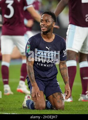 Londres, Royaume-Uni.27 octobre 2021.Raheem Sterling de Man City lors du match de la Carabao Cup entre West Ham United et Manchester City au parc olympique de Londres, Angleterre, le 27 octobre 2021.Photo d'Andy Rowland.Crédit : Prime Media Images/Alamy Live News Banque D'Images