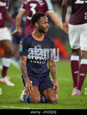 Londres, Royaume-Uni.27 octobre 2021.Raheem Sterling de Man City lors du match de la Carabao Cup entre West Ham United et Manchester City au parc olympique de Londres, Angleterre, le 27 octobre 2021.Photo d'Andy Rowland.Crédit : Prime Media Images/Alamy Live News Banque D'Images