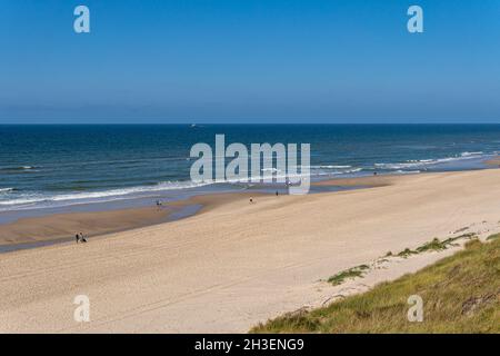 Plage près de Rotes Kliff (Red Cliff) sur l'île de Sylt, Allemagne Banque D'Images