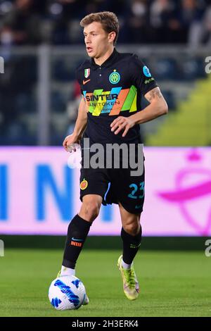 Empoli, Italie.27 octobre 2021.Nicolo Barella (Inter) pendant Empoli FC vs Inter - FC Internazionale, football italien série A match à Empoli, Italie, octobre 27 2021 crédit: Independent photo Agency/Alamy Live News Banque D'Images