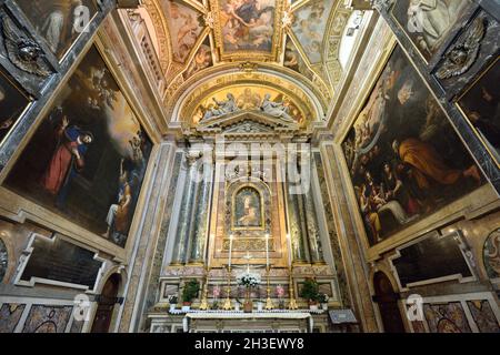 Italie, Rome, église Santa Maria della Pace, Cappella Maggiore Banque D'Images