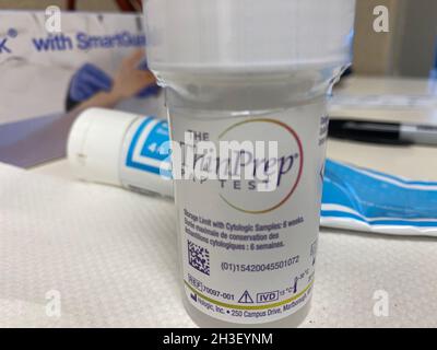 Kit de test de Pap ThinPrep Banque D'Images