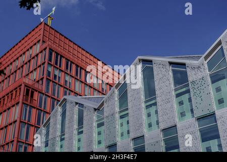 Nouvelle construction 22, rue Handyside et 14, rue Handyside au développement de King's Cross. Banque D'Images