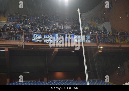 Genova, Italie.27 octobre 2021. Suppoerters Atalanta pendant UC Sampdoria vs Atalanta BC, italian soccer série A match à Genova, Italie, octobre 27 2021 crédit: Independent photo Agency/Alay Live News Banque D'Images