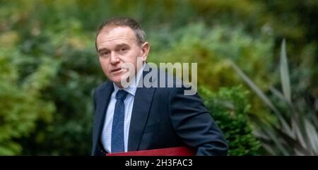 Londres Royaume-Uni 27 oct 2021 George Eprot, arrive à une réunion du cabinet au 10 Downing Street Londres.Crédit Ian DavidsonAlamy Live News Banque D'Images