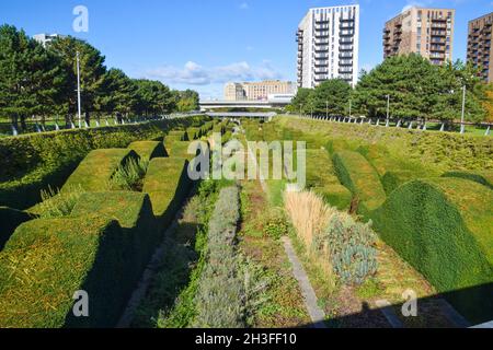 Thames Barrier Park, Londres, Royaume-Uni octobre 2021. Banque D'Images