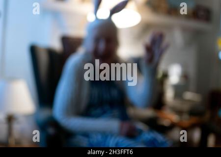 la famille qui s'en sort Banque D'Images