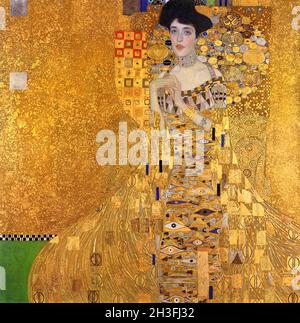 Gustav Klimt. Peinture intitulée 'Portrait d'Adele Bloch-Bauer I (Adele Bloch-Bauer I)' par Gustav Klimt (1862-1918), huile, argent et or sur toile, 1907 Banque D'Images