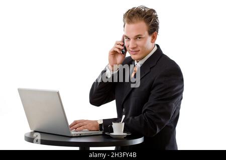 Businessman working Banque D'Images