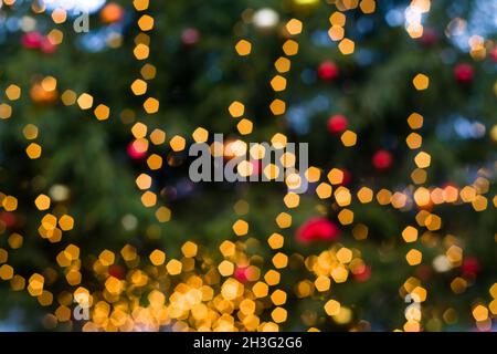 Les lumières de Noël Banque D'Images