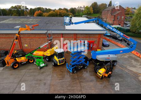 CW Plant Hire Depot sur Armley Road à Leeds, West Yorkshire, Royaume-Uni Banque D'Images