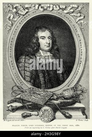 Francis North, 1er baron Guilford Lord Keeper du Grand Sceau, XVIIe siècle Banque D'Images
