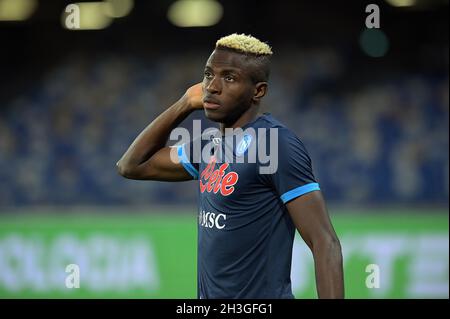 Napels, Italie.28 octobre 2021.NAPELS, ITALIE - OCTOBRE 28: Victor Osimhen de SSC Napoli pendant la série Un match entre SSC Napoli et le FC de Bologne au Stadio Diego Armando Maradona le 28 octobre 2021 à Napels, Italie (photo de Ciro Santangelo/Orange Pictures) crédit: Orange pics BV/Alay Live News Banque D'Images