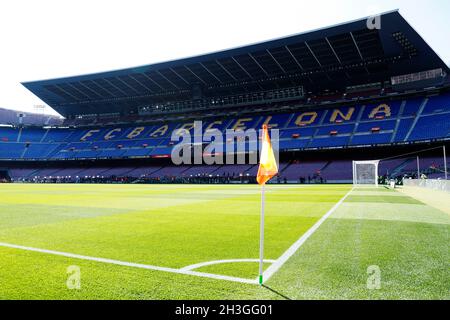 Barcelone, Espagne.24 octobre 2021.Stade Camp Nou (Barcelone), 24 octobre 2021 - football : match espagnol 'la Liga Santander' entre le FC Barcelone 1-2 Real Madrid au stade Camp Nou à Barcelone, Espagne.Credit: D.Nakashima/AFLO/Alamy Live News Banque D'Images