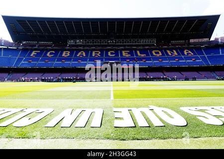 Barcelone, Espagne.24 octobre 2021.Stade Camp Nou (Barcelone), 24 octobre 2021 - football : match espagnol 'la Liga Santander' entre le FC Barcelone 1-2 Real Madrid au stade Camp Nou à Barcelone, Espagne.Credit: D.Nakashima/AFLO/Alamy Live News Banque D'Images