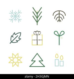 Symboles de Noël - illustration vectorielle Illustration de Vecteur