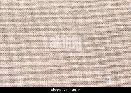 Toile de fond texture, toile de jute en coton naturel couleur beige crème pour papier peint ou toile de fond design Banque D'Images