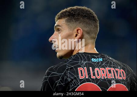 Napels, Italie.28 octobre 2021.NAPELS, ITALIE - OCTOBRE 28: Giovanni Di Lorenzo de SSC Napoli pendant la série Un match entre SSC Napoli et le FC de Bologne au Stadio Diego Armando Maradona le 28 octobre 2021 à Napels, Italie (photo de Ciro Santangelo/Orange Pictures) crédit: Orange pics BV/Alay Live News Banque D'Images