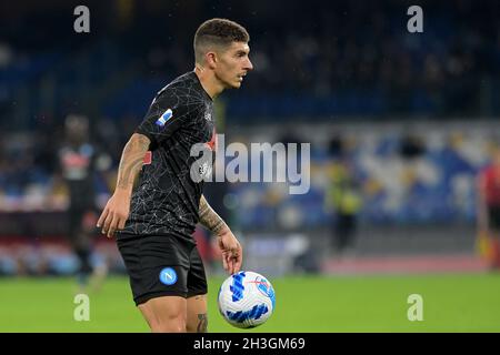 Napels, Italie.28 octobre 2021.NAPELS, ITALIE - OCTOBRE 28: Giovanni Di Lorenzo de SSC Napoli pendant la série Un match entre SSC Napoli et le FC de Bologne au Stadio Diego Armando Maradona le 28 octobre 2021 à Napels, Italie (photo de Ciro Santangelo/Orange Pictures) crédit: Orange pics BV/Alay Live News Banque D'Images