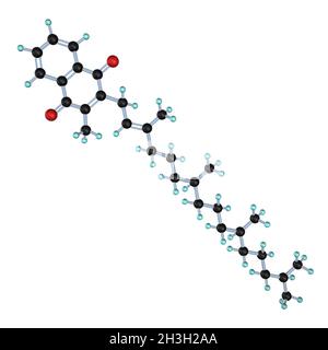 Molécule phylloquinone vitamine K1 Banque D'Images