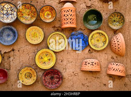 Plats traditionnels marocains Banque D'Images