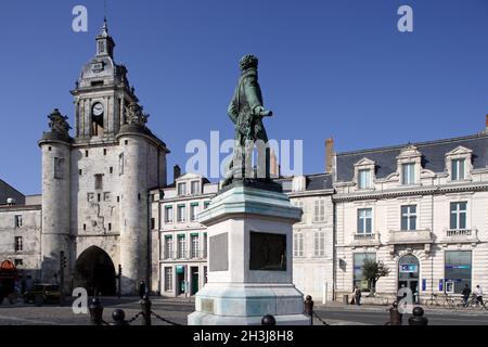 FRANCE, CHARENTE-MARITIME (17) TOUR GROSSE-HORLOGE Banque D'Images