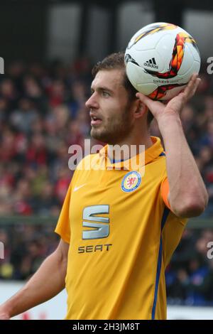 Football: 2.BL.- 15/16 - SC Freiburg contre Eintracht Braunschweig Banque D'Images