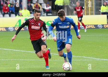 Fussball: 2.BL.- 15/16 - SC Freiburg contre SC Paderborn Banque D'Images