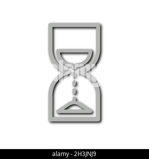 hourglass isolé sur blanc - illustration Banque D'Images