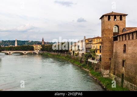 Castelvecchio à Vérone, Italie Banque D'Images