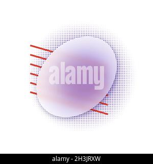 Arrière-plan vectoriel en style de morphisme de verre .Illustration modifiable Illustration de Vecteur