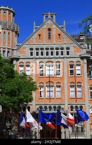 FRANCE.NORD (59) HÔTEL DE VILLE DE LILLE, BEFFROI Banque D'Images