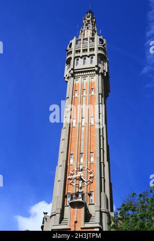 FRANCE NORD (59) LILLE HÔTEL DE VILLE DE LILLE, BEFFROI Banque D'Images