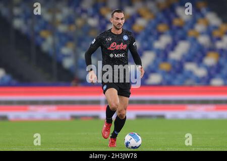 Naples, Italie.28 octobre 2021.Fabian Ruiz de SSC Napoli pendant la série Un match de football 2021/2022 entre SSC Napoli et le FC de Bologne au stade Diego Armando Maradona à Naples (Italie), le 28 octobre 2021.Photo Cesare Purini/Insidefoto crédit: Insidefoto srl/Alay Live News Banque D'Images