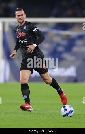 Naples, Italie.28 octobre 2021.Fabian Ruiz de SSC Napoli pendant la série Un match de football 2021/2022 entre SSC Napoli et le FC de Bologne au stade Diego Armando Maradona à Naples (Italie), le 28 octobre 2021.Photo Cesare Purini/Insidefoto crédit: Insidefoto srl/Alay Live News Banque D'Images