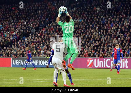 Football CL: 5 sept., FC Bâle contre Manchester United Banque D'Images